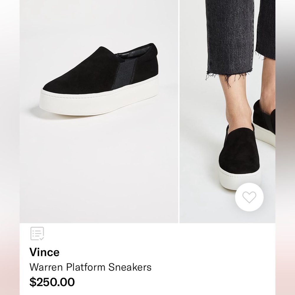 Vince Warren Platform Sneakers - black sz 10